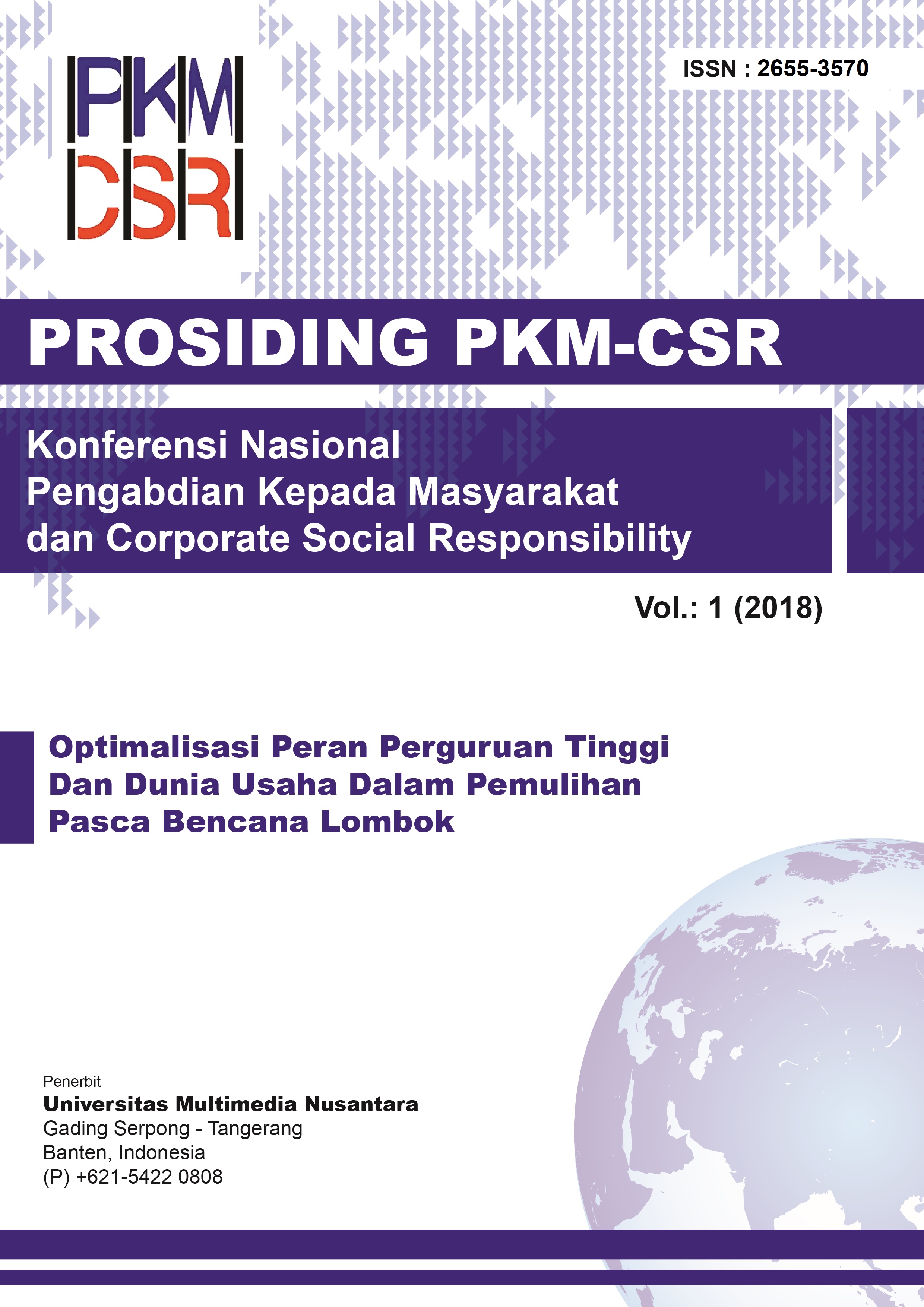 Prosiding Konferensi Nasional Pengabdian kepada Masyarakat dan Corporate Social Responsibilty (PKM-CSR)